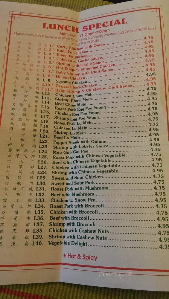 China Wok - Woodstock, VA menu_pic