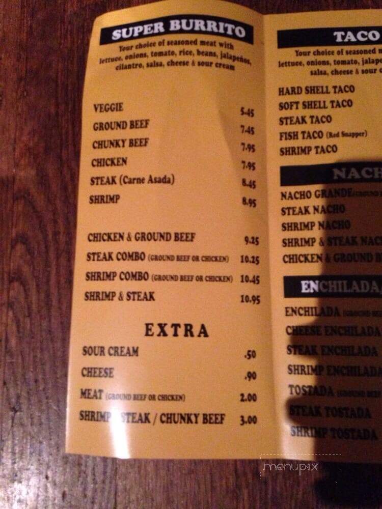 Las Palmas Super Burrito - Oakland, CA menu_pic