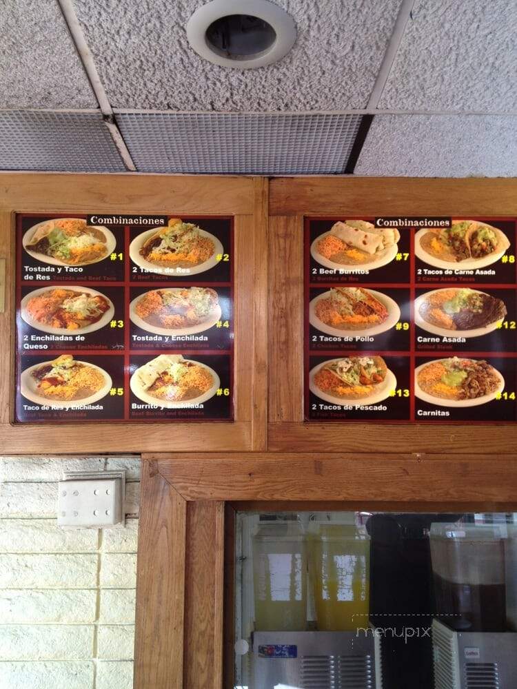 Alvaro's Mexican Food - Fullerton, CA menu_pic