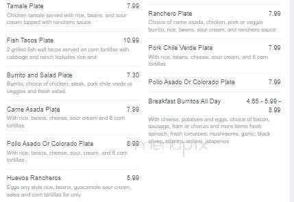 Speedy Burrito - Chico, CA menu_pic