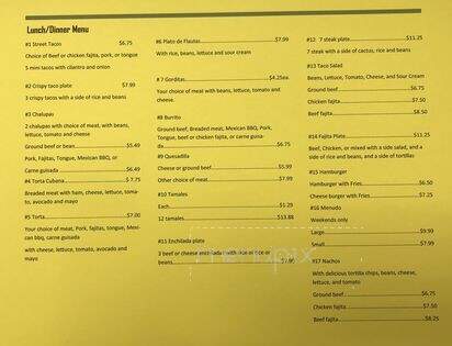 Los Jarritos Mexican Food - Weimar, TX menu_pic