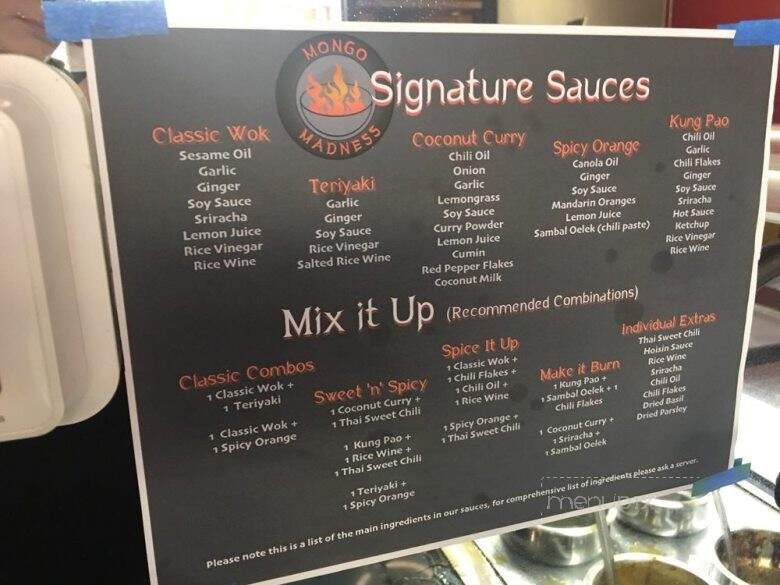 Mongo Madness - San Luis Obispo, CA menu_pic