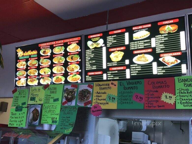Odalberto's - Grand Terrace, CA menu_pic