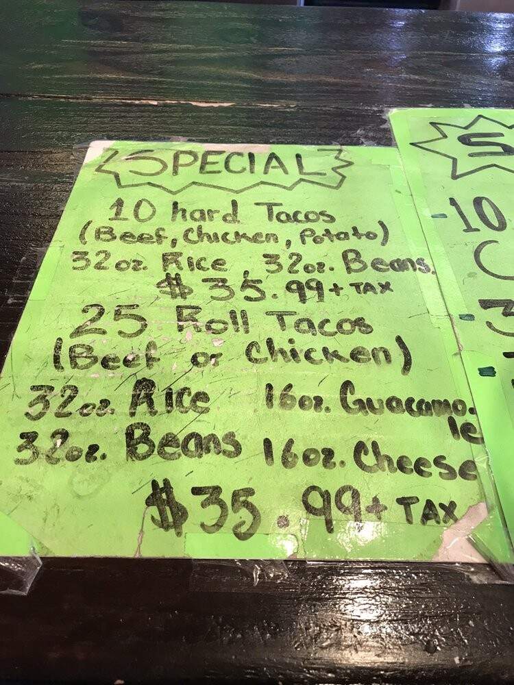 Odalberto's - Grand Terrace, CA menu_pic