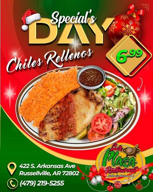 La Plaza - Russellville, AR menu_pic