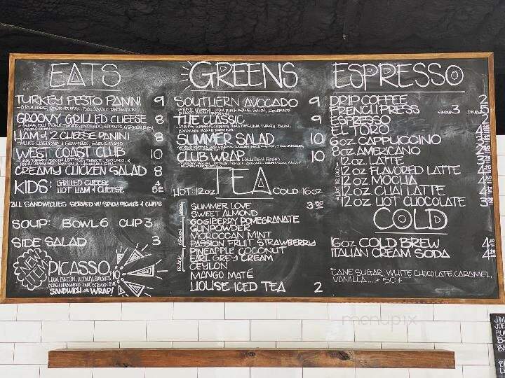 Brew 92 - Hinton, OK menu_pic