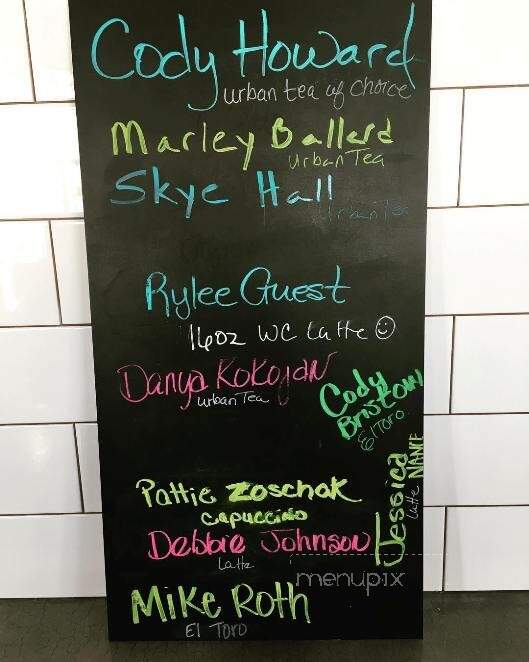 Brew 92 - Hinton, OK menu_pic