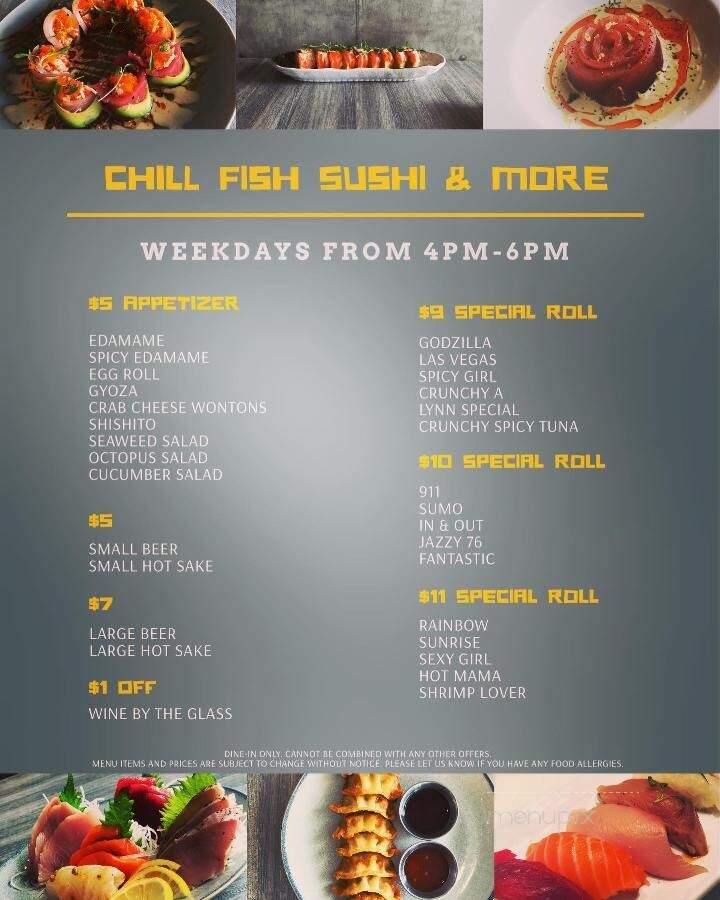 Chill Fish Sushi & More - Murrieta, CA