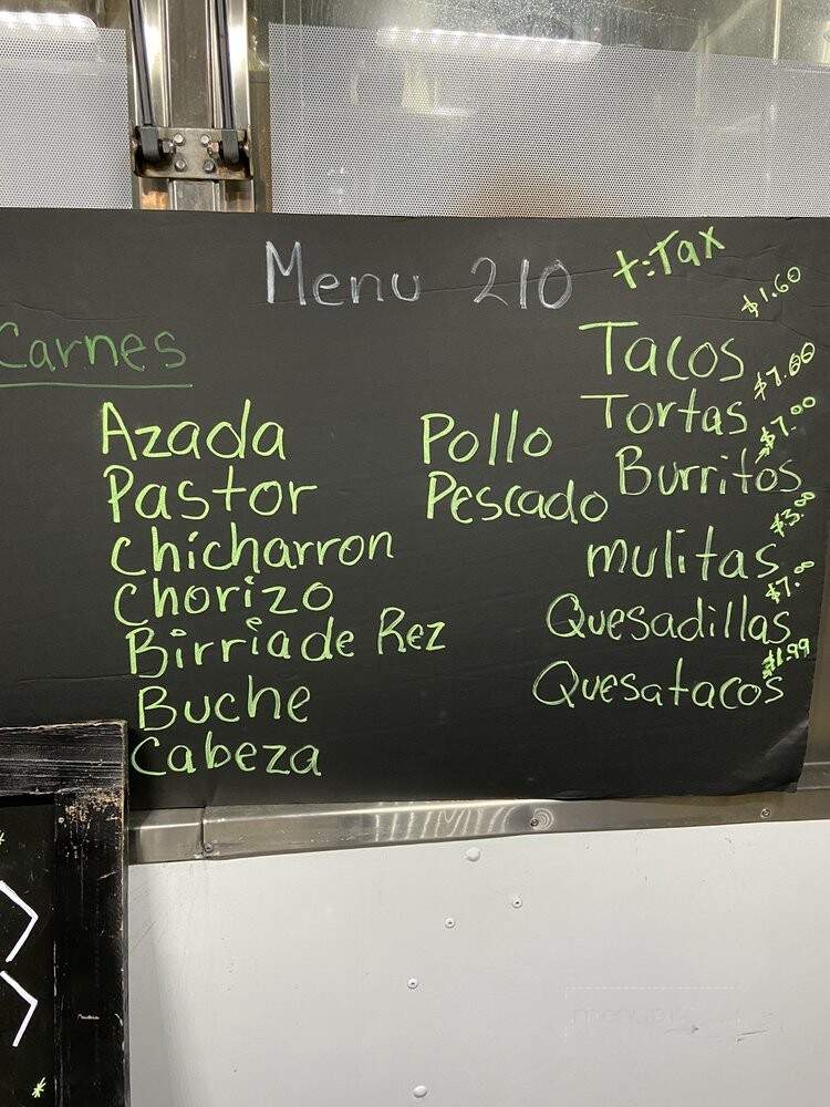 Tacos 210 - Altadena, CA menu_pic