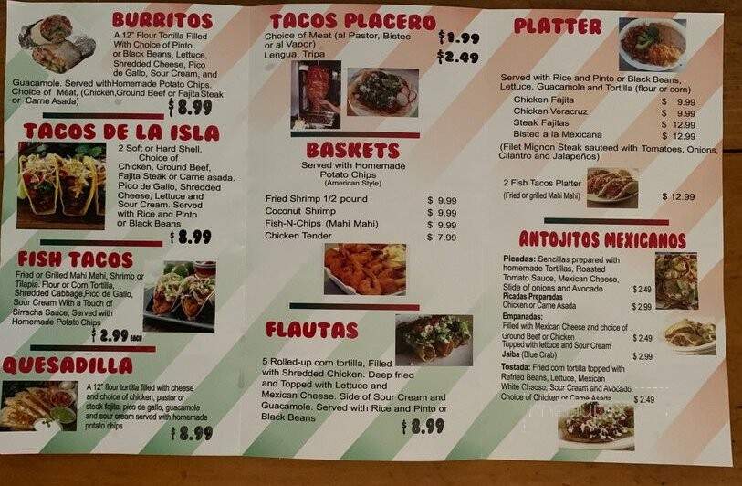 El Sabor De Pueblo - Fort Myers, FL menu_pic