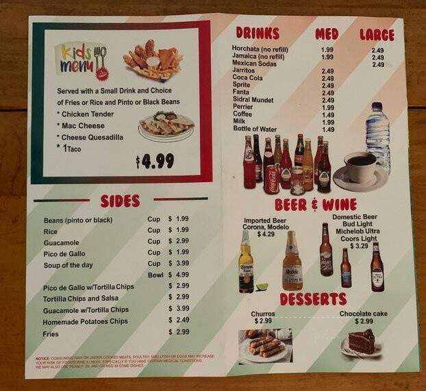 El Sabor De Pueblo - Fort Myers, FL menu_pic