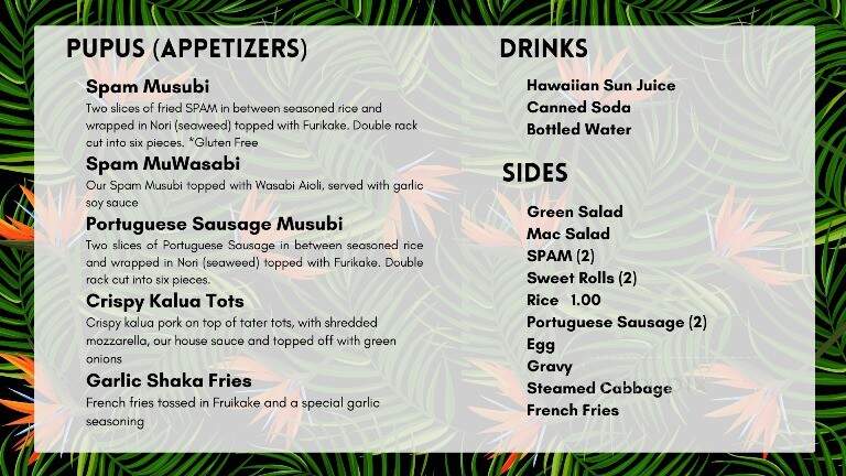 Got Plate Lunch - Rancho Cordova, CA menu_pic