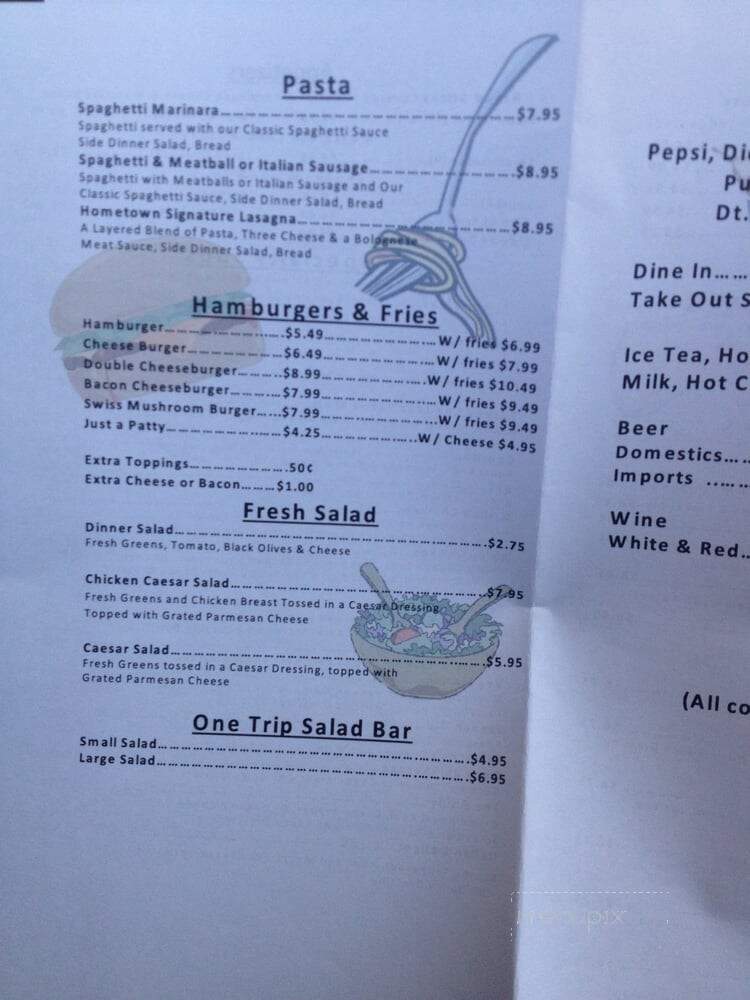Home Town Pizza - Grand Coulee, WA menu_pic