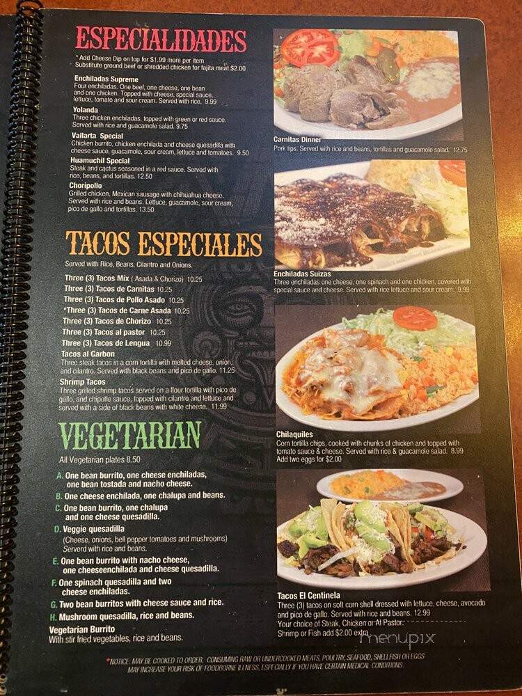 El Centinela - Flowery Branch, GA menu_pic