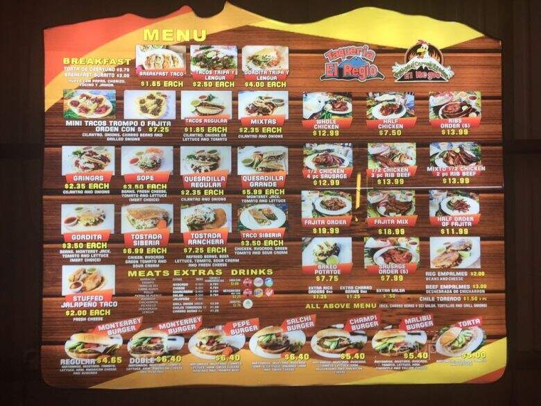 Taqueria Y Pollo Asados El R - Crosby, TX menu_pic