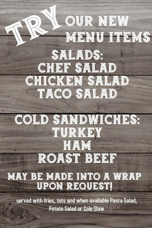 Norby's Incorporated - Dell Rapids, SD menu_pic