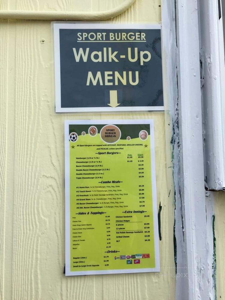 Sport Burger - Wichita, KS menu_pic