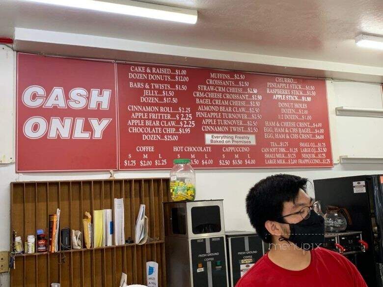 Golden Cream Doughnut Shop - San Rafael, CA menu_pic