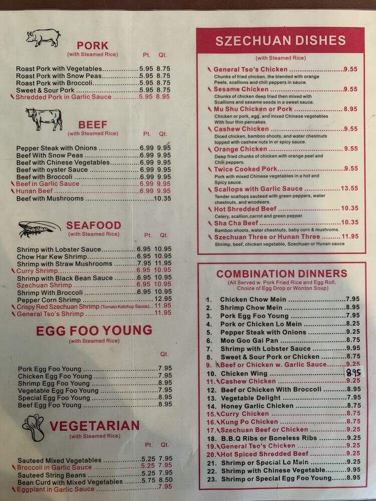 S W Hunan Chinese Restaurant - Naples, FL menu_pic
