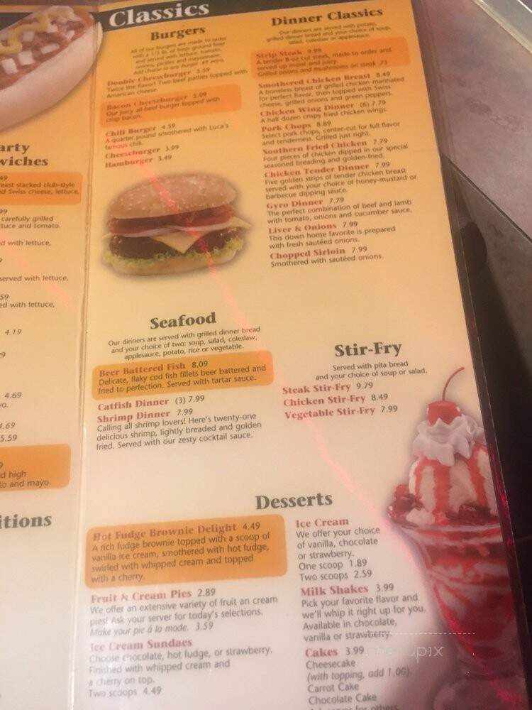 Luca's Coney Island - Ypsilanti, MI menu_pic