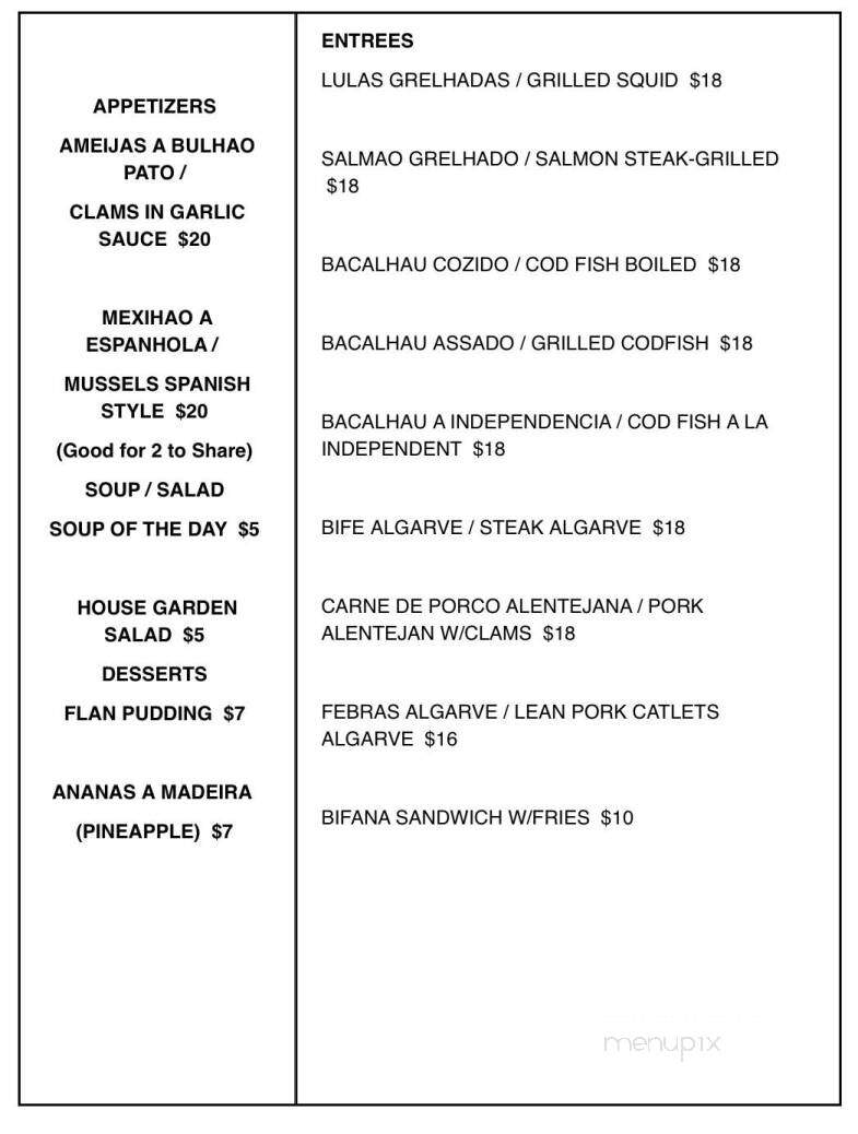 Algarv Restaurant - Kitchener, ON menu_pic