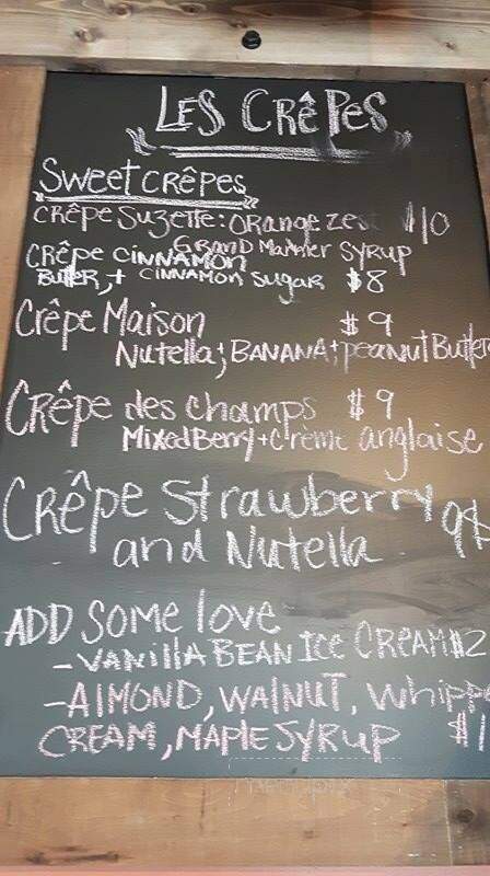 Le Petit Crepe - Vancouver, BC menu_pic