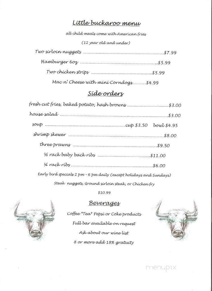 Montana Steakhouse - Twin Falls, ID menu_pic
