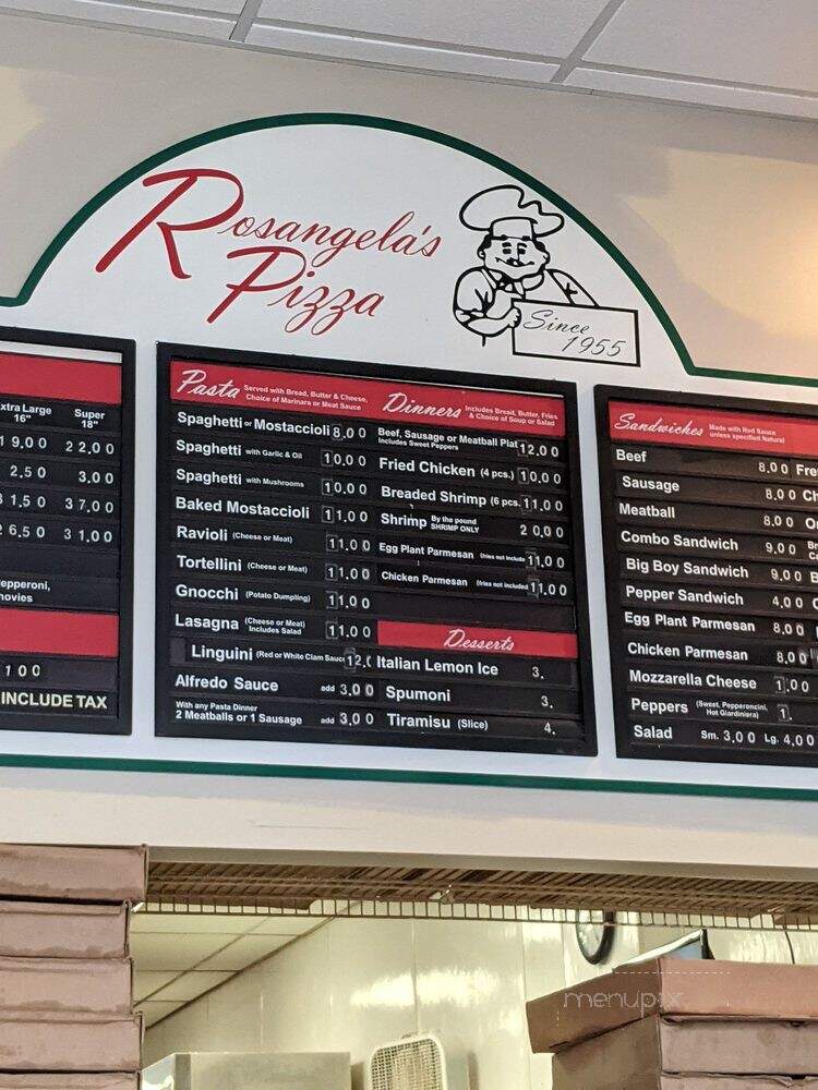 Rosangela Pizzeria - Evergreen Park, IL menu_pic