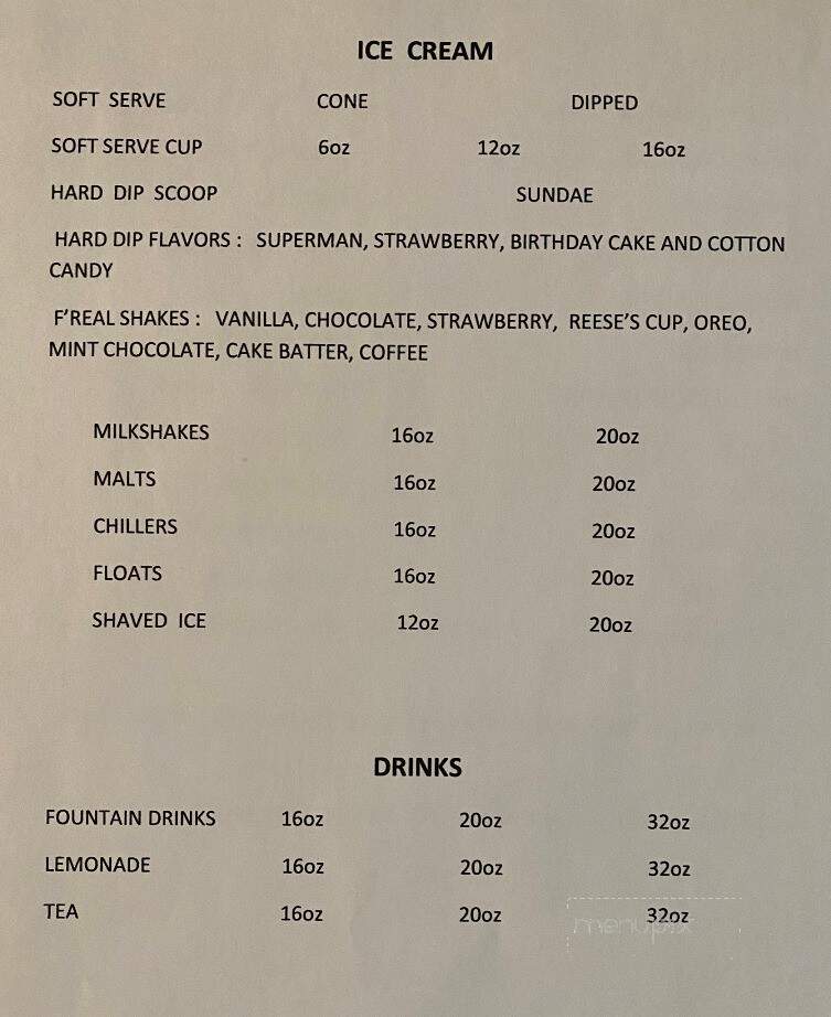 Yum Yum Drive-In - Steele, MO menu_pic