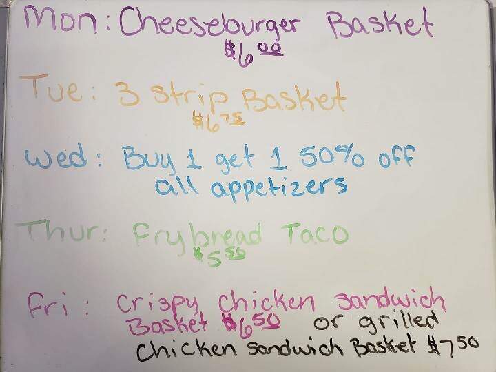 Tasty Treat Drive-In - Litchville, ND menu_pic