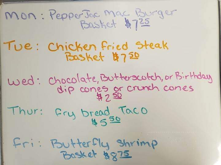 Tasty Treat Drive-In - Litchville, ND menu_pic