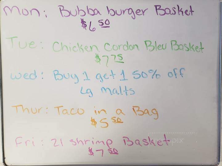 Tasty Treat Drive-In - Litchville, ND menu_pic