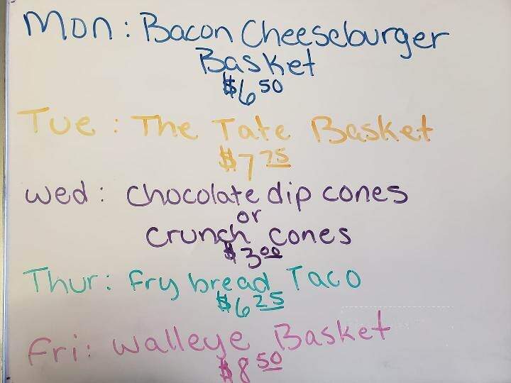 Tasty Treat Drive-In - Litchville, ND menu_pic