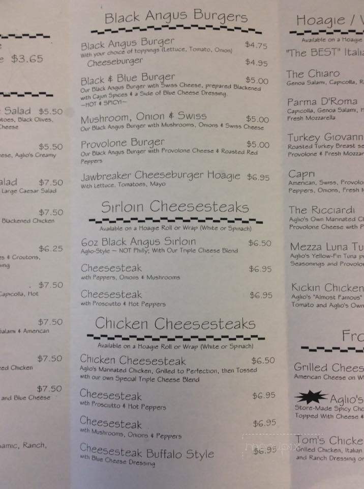 Aglio Restaurant & Deli - Scranton, PA menu_pic