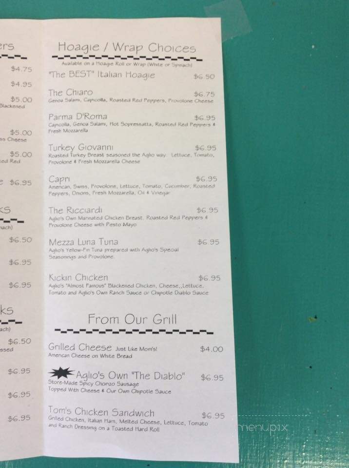 Aglio Restaurant & Deli - Scranton, PA menu_pic