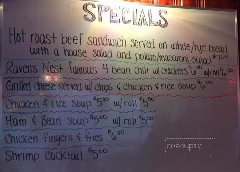 Raven's Nest - Quakertown, PA menu_pic