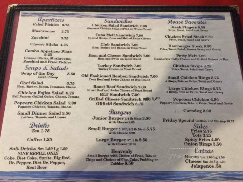 A Little Taste Of Heaven - Andrews, TX menu_pic