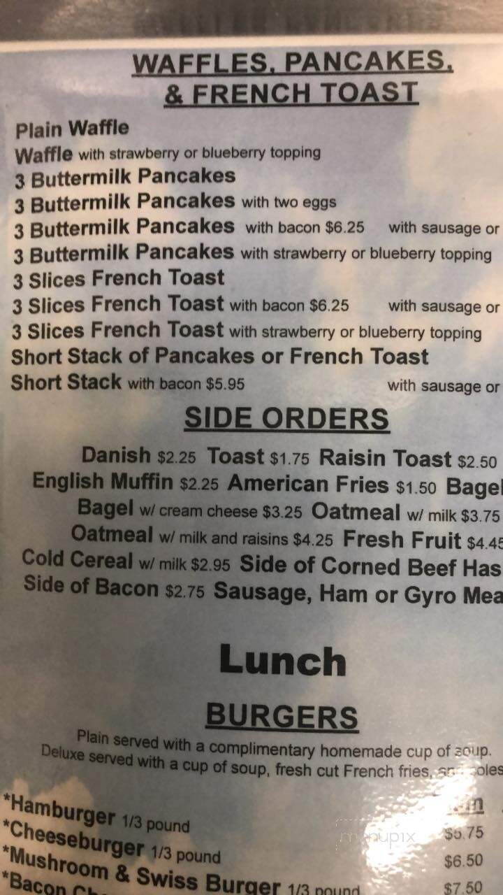 Vasili's Corner Cafe - Elkhorn, WI menu_pic