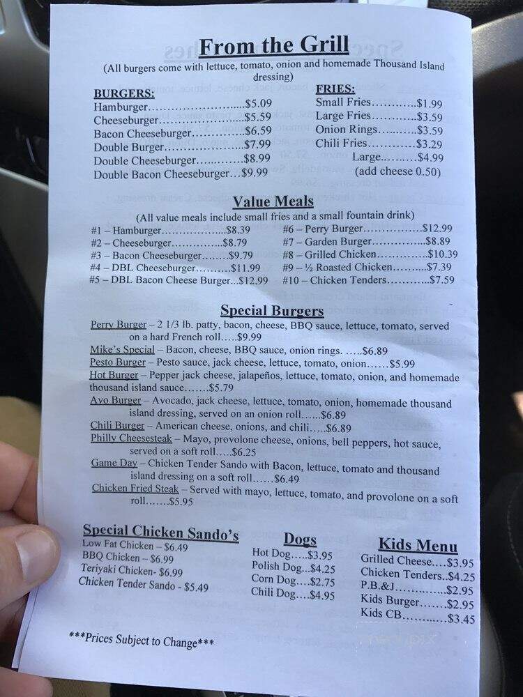 Perry's Delicatessen - Fairfax, CA menu_pic