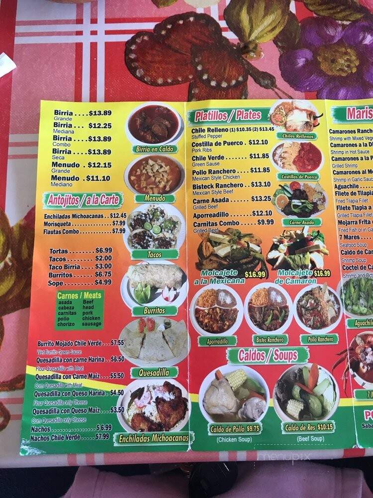 Birrieria Apatzingan - Tulare, CA menu_pic