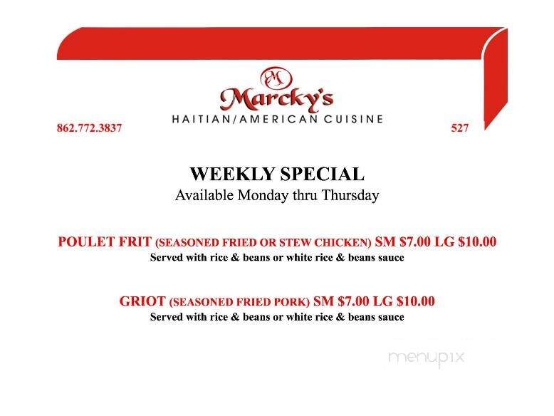 Marcky's Restaurant - Irvington, NJ menu_pic