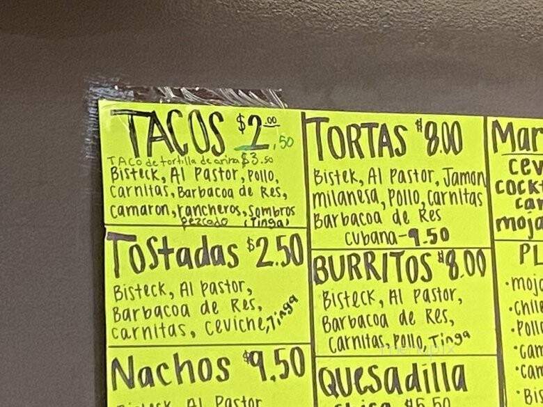 La Michoacana Tortillaria - Quincy, FL menu_pic