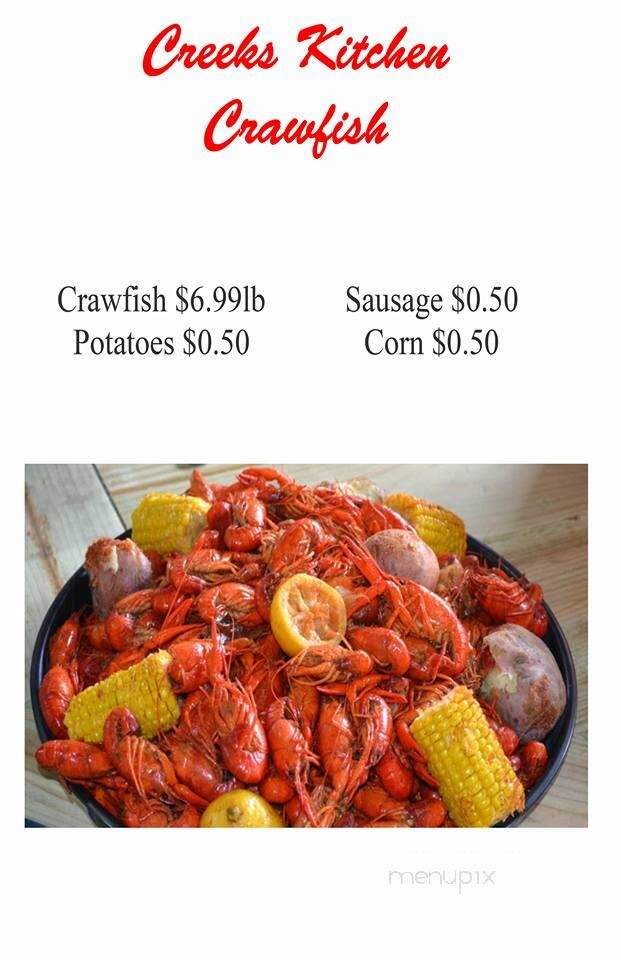Creeks Kitchen - Baytown, TX menu_pic