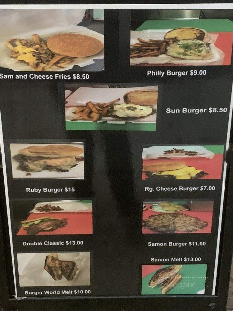Burger World - Cincinnati, OH menu_pic