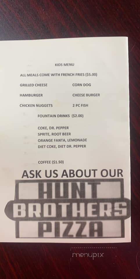 Pirates Cove Restaurant - Florien, LA menu_pic