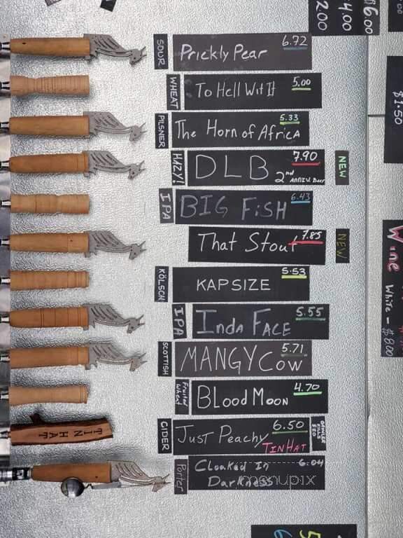 Explorer Brewing - Kelso, WA menu_pic
