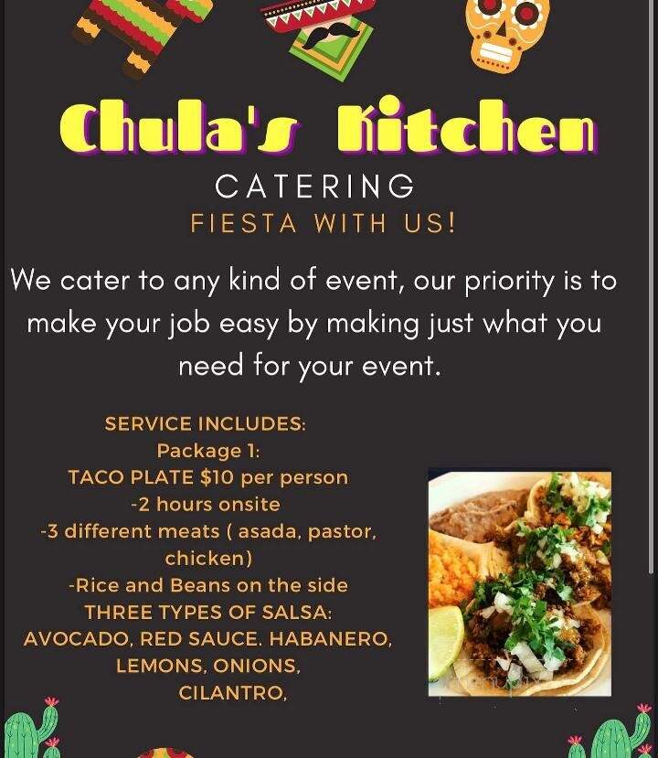 Chula's Kitchen - Fort Worth, TX menu_pic