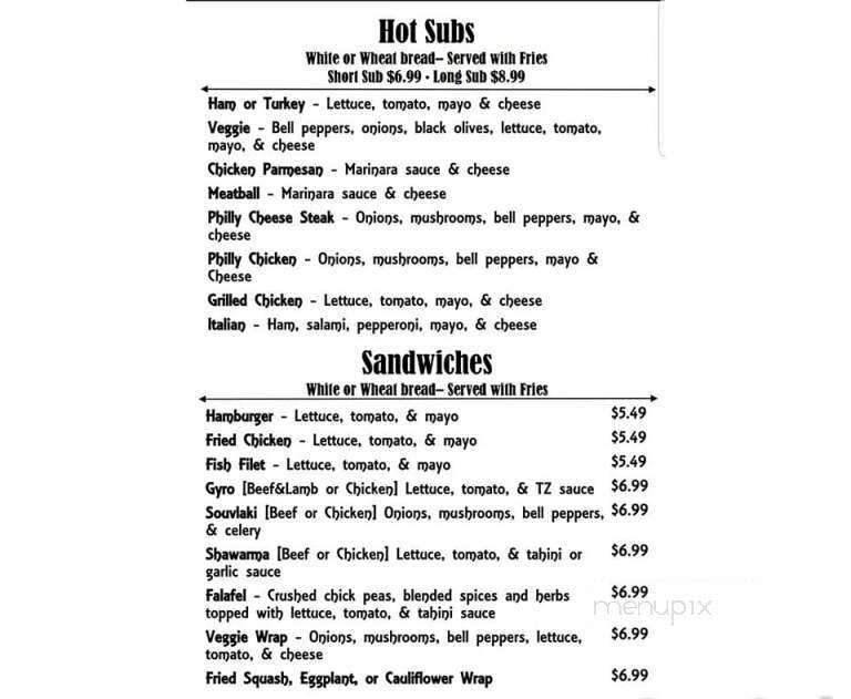 Pita Way - Anderson, SC menu_pic