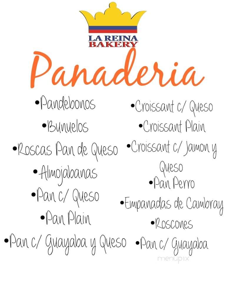 La Reina Bakery - North Plainfield, NJ menu_pic