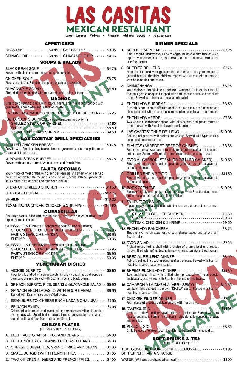 Las Casitas Mexican Restaurant - Prattville, AL